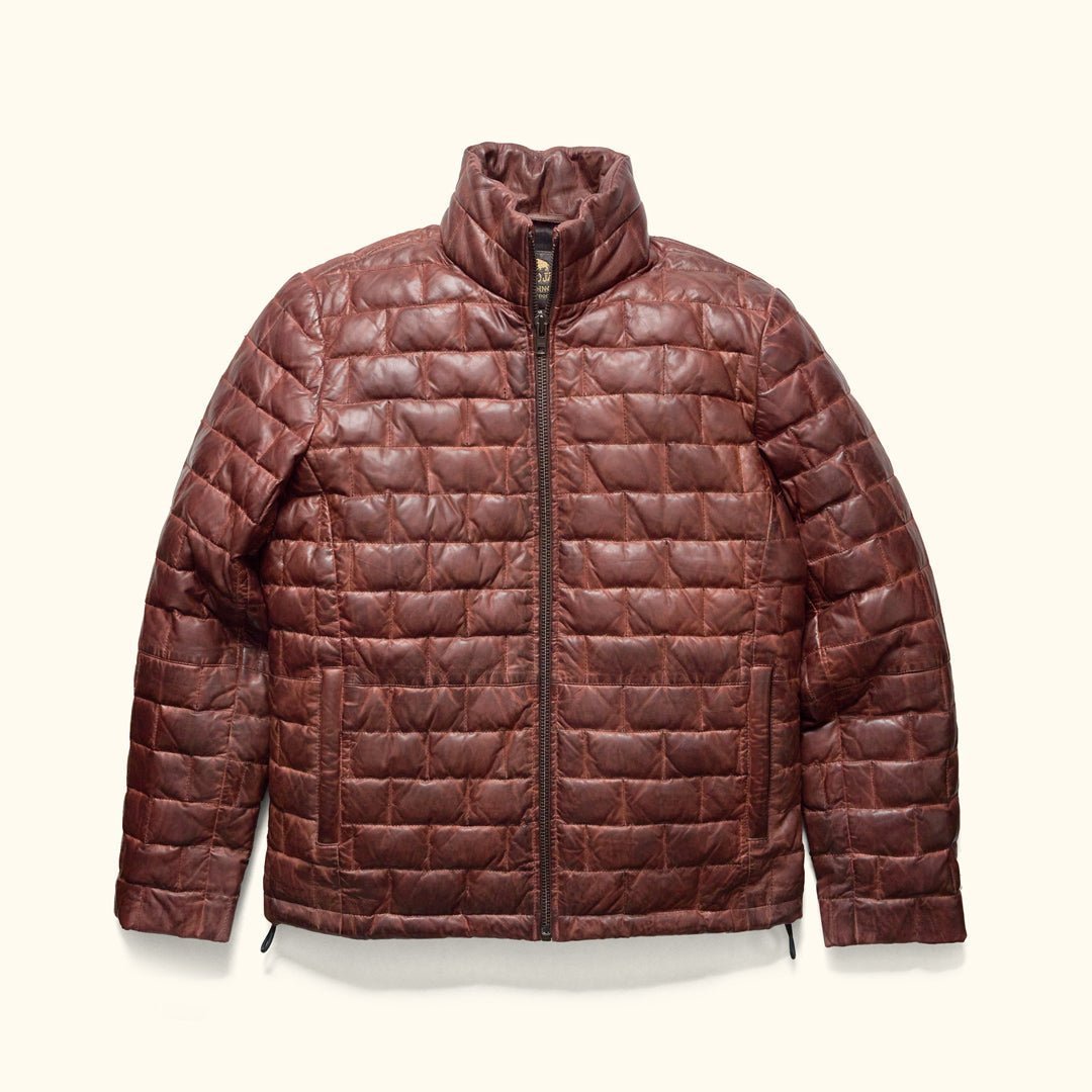 Teton Leather Light Down Jacket - Vox Leather