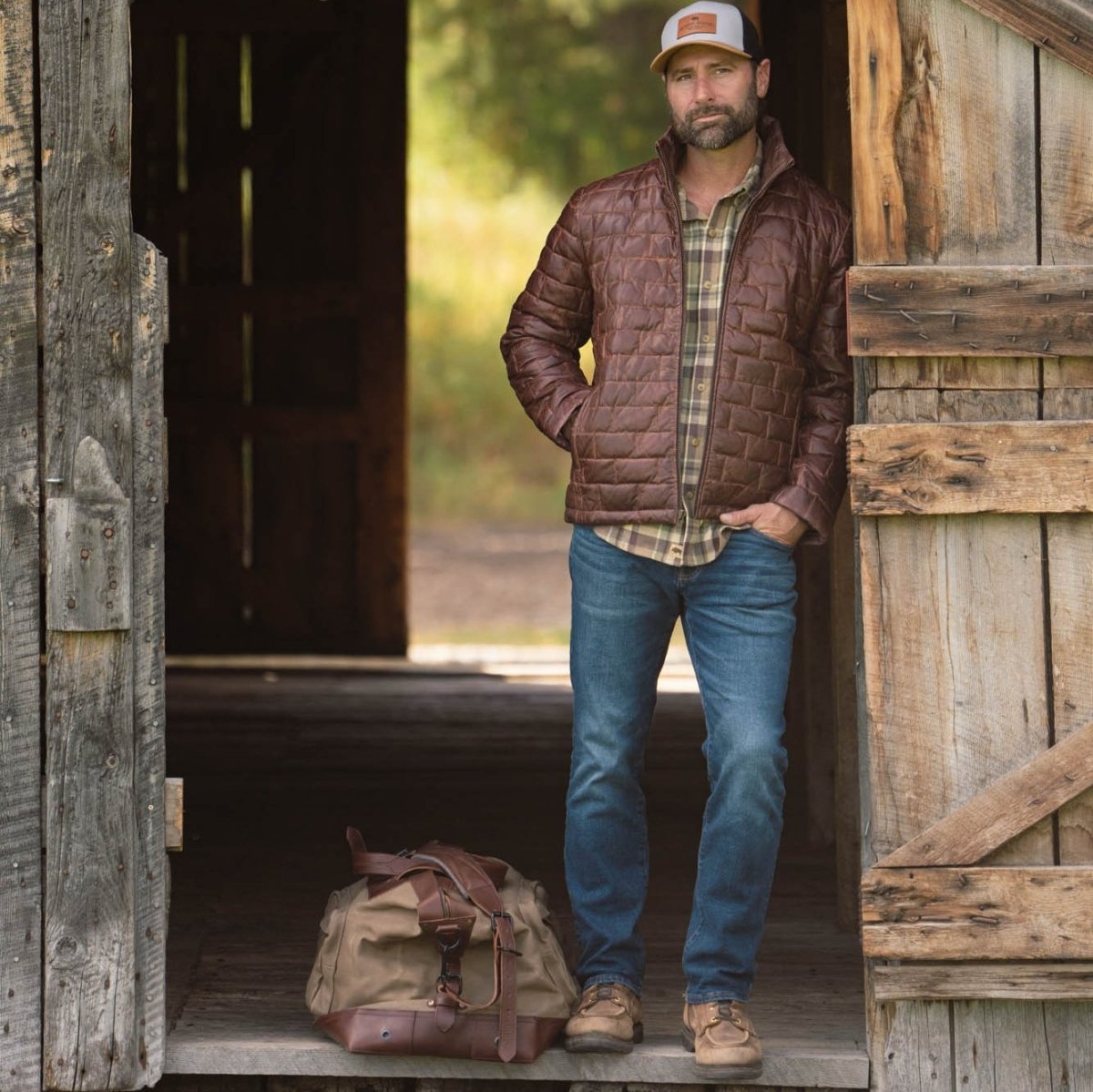 Teton Leather Light Down Jacket - Vox Leather