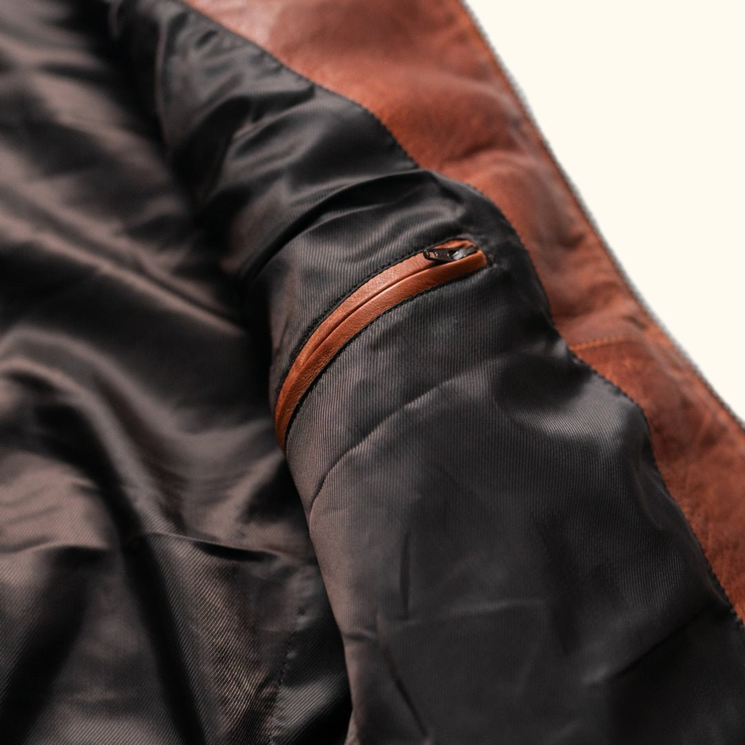 Teton Leather Light Down Vest - Vox Leather