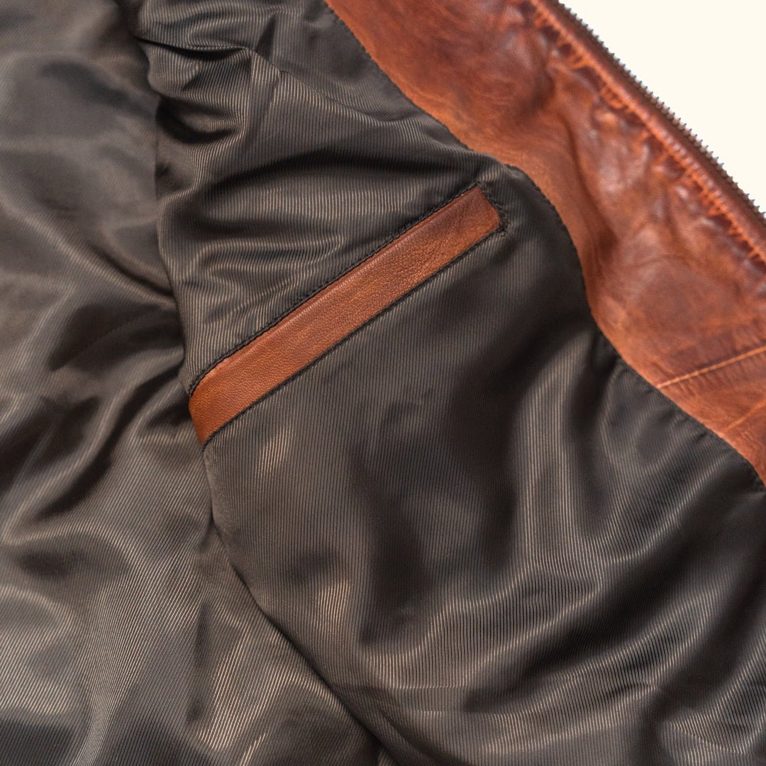 Teton Leather Light Down Vest - Vox Leather