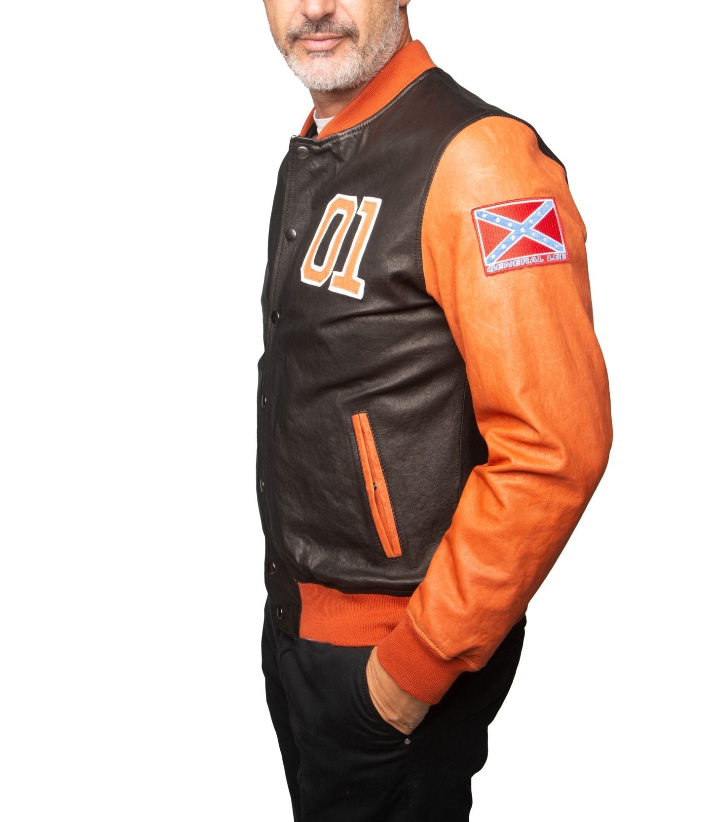 The Dukes Of Hazzard General Lee Leather Jacket - Rare Leather