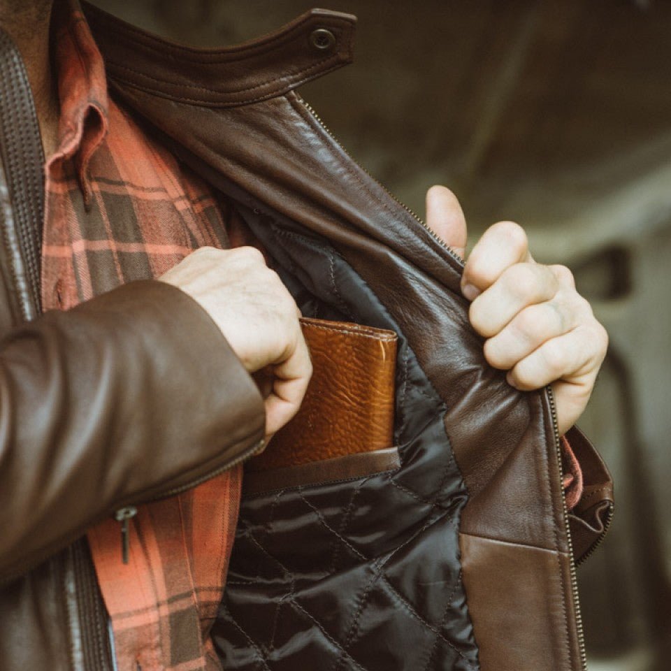 Thompson Leather Moto Jacket | Brown - Rare Leather