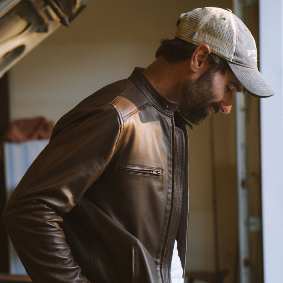 Thompson Leather Moto Jacket | Brown - Rare Leather