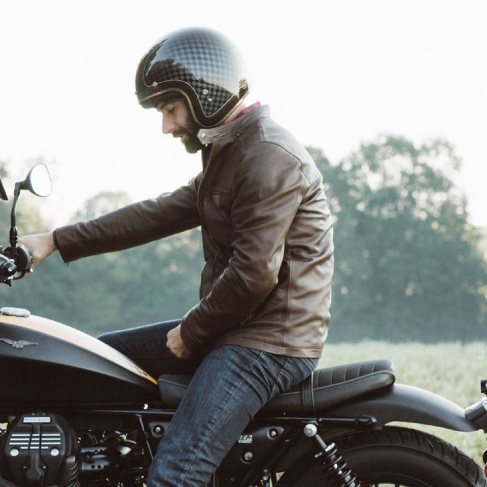 Thompson Leather Moto Jacket | Brown - Rare Leather