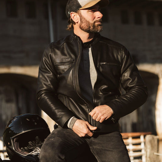 Thompson Leather Moto Jacket - Vox Leather