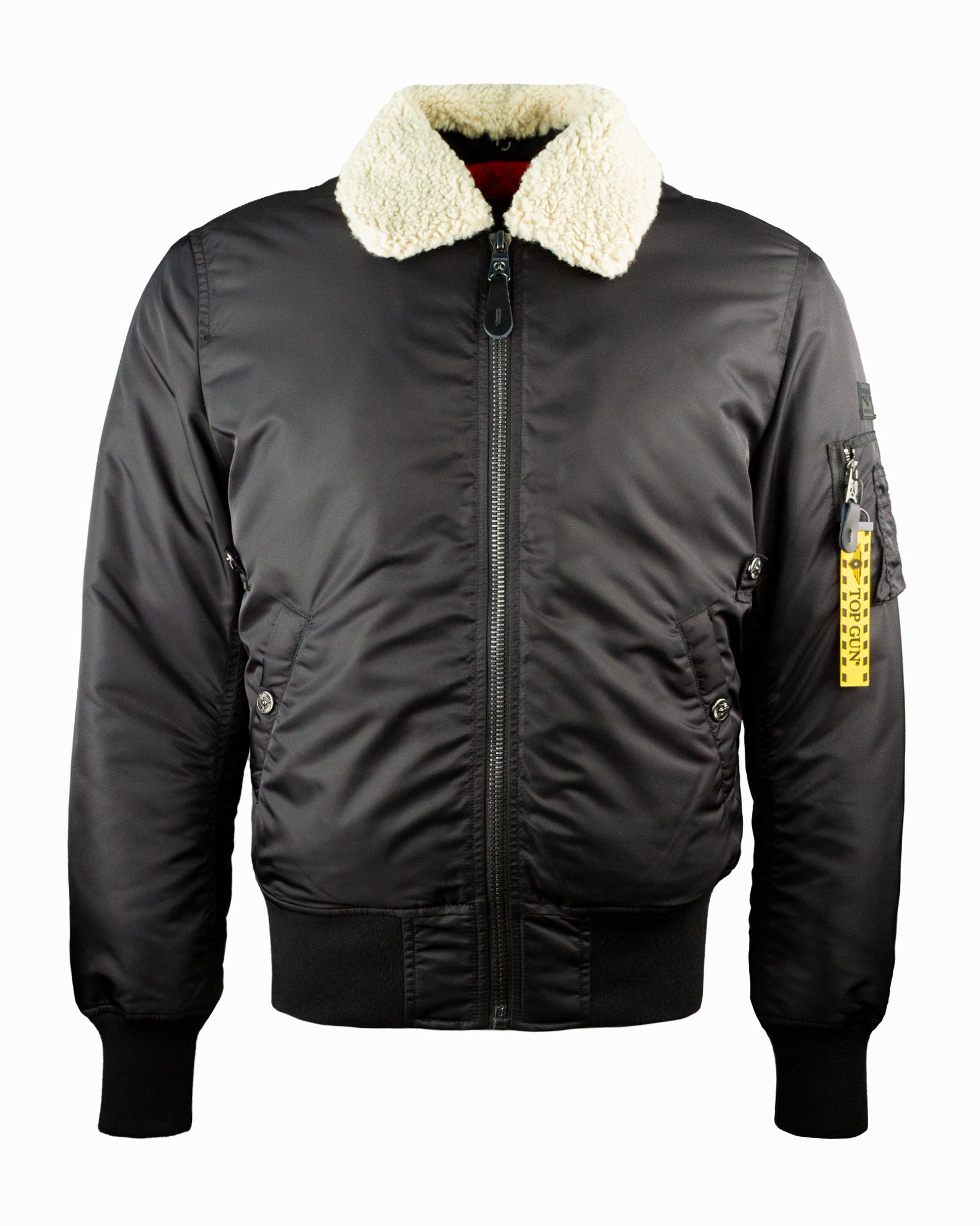 TOP GUN B - 15 MEN'S HEAVY DUTY FLIGHT BOMBER JACKET - Rare Leather