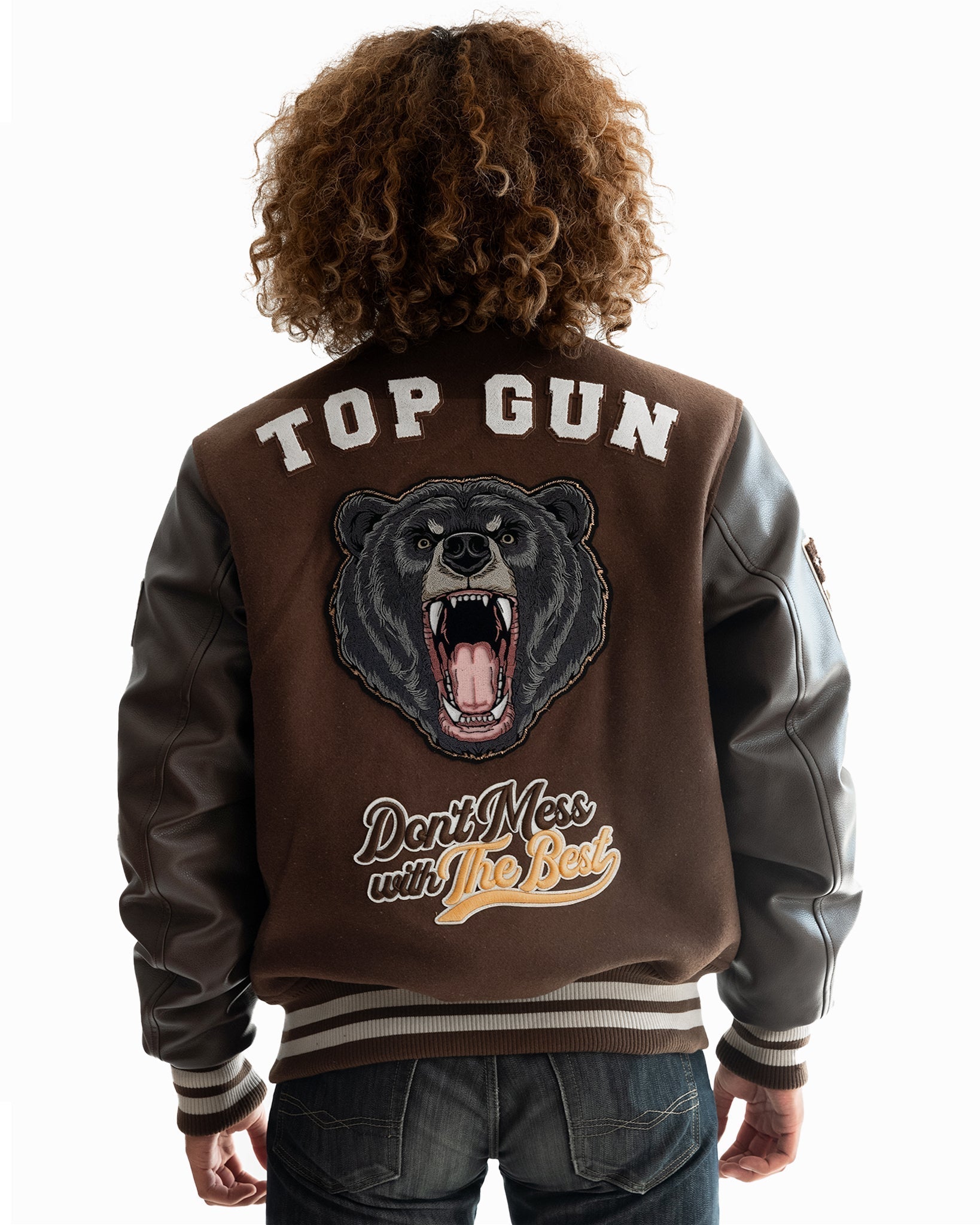 TOP GUN "BEARS" VARSITY JACKET - Rare Leather
