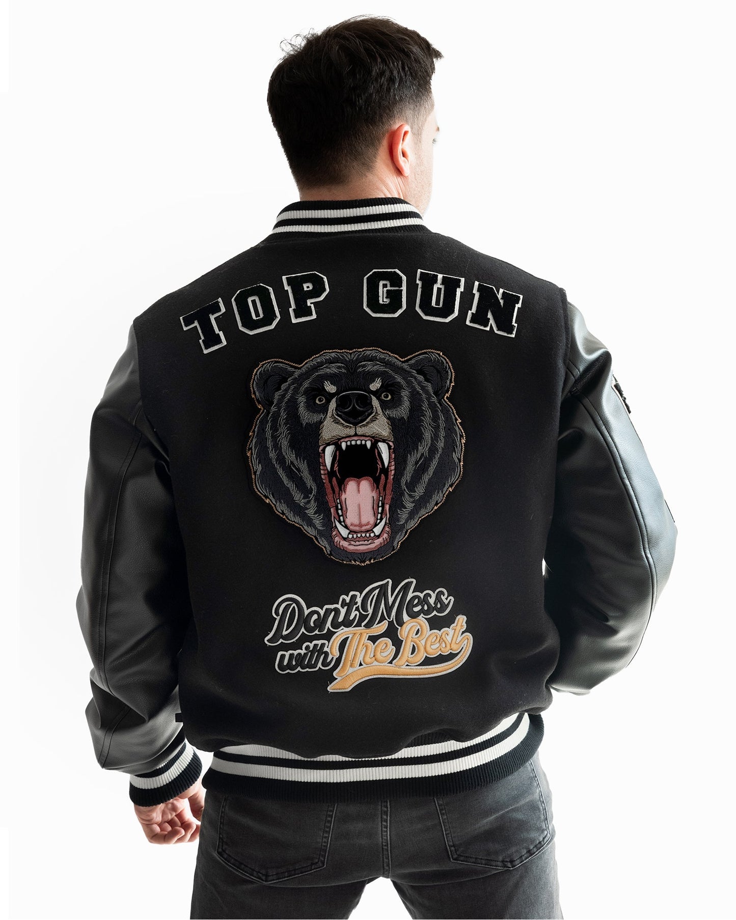 TOP GUN "BEARS" VARSITY JACKET - Rare Leather