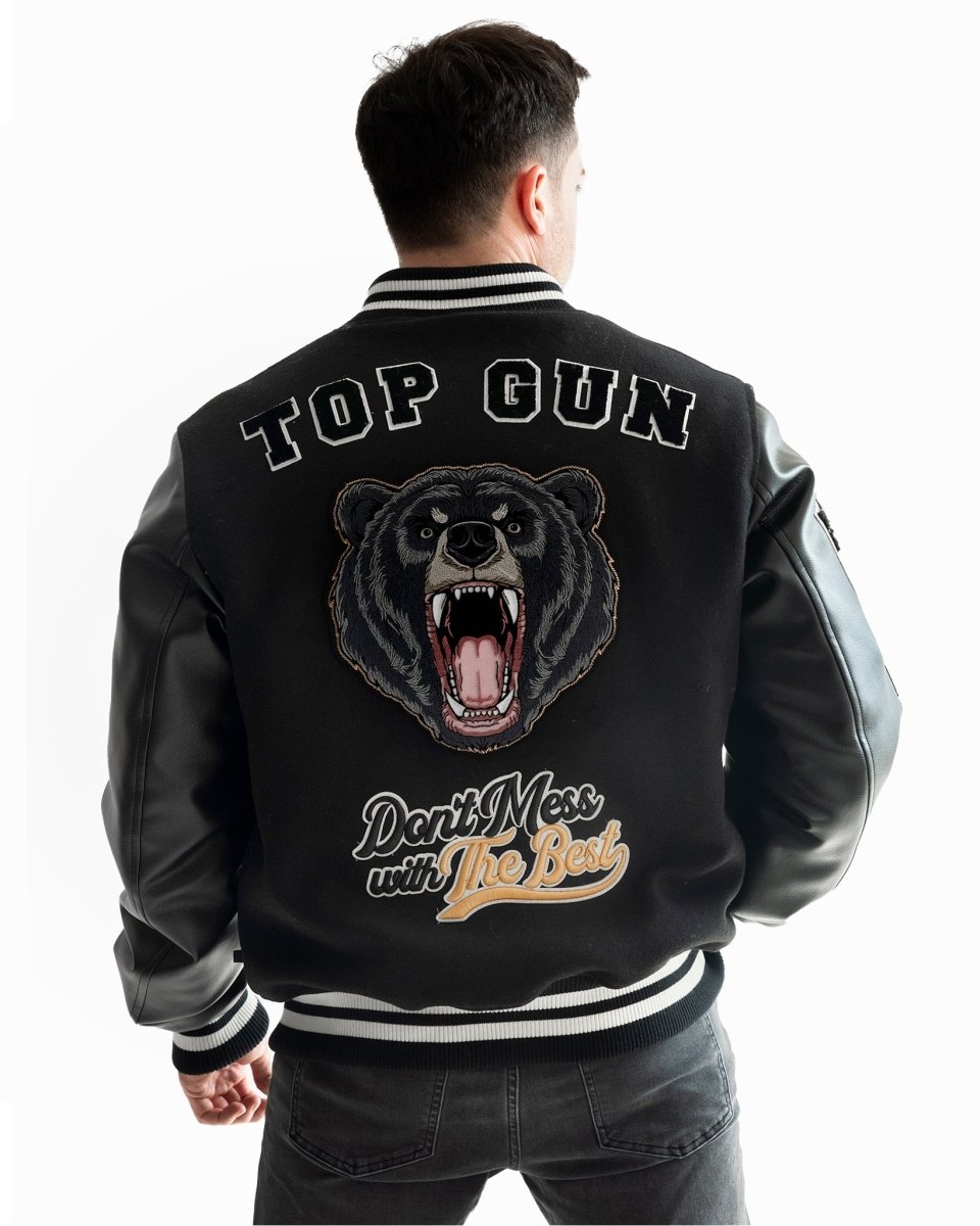 TOP GUN "BEARS" VARSITY JACKET - Vox Leather