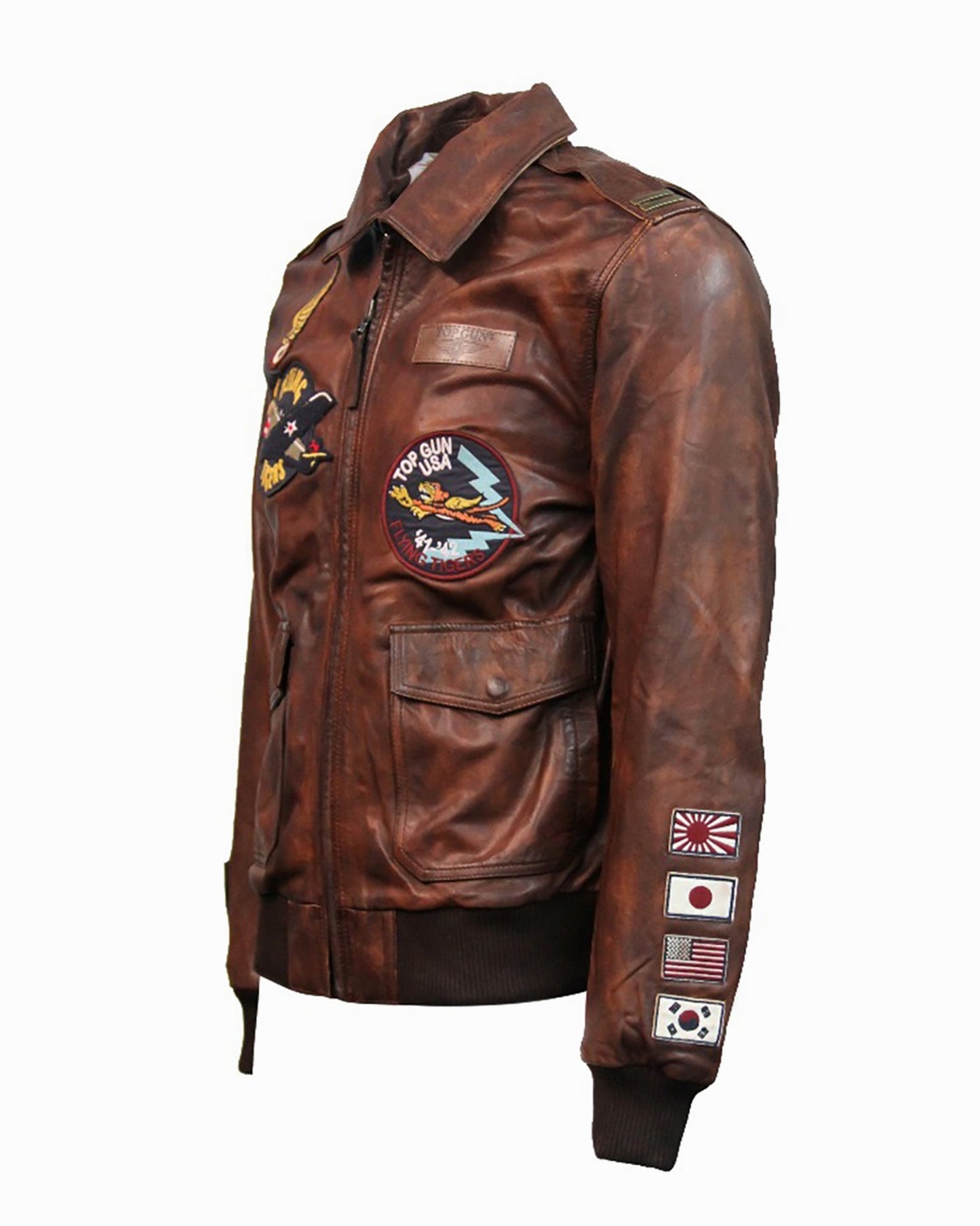 TOP GUN "FLYING TIGERS" LEATHER JACKET - Rare Leather