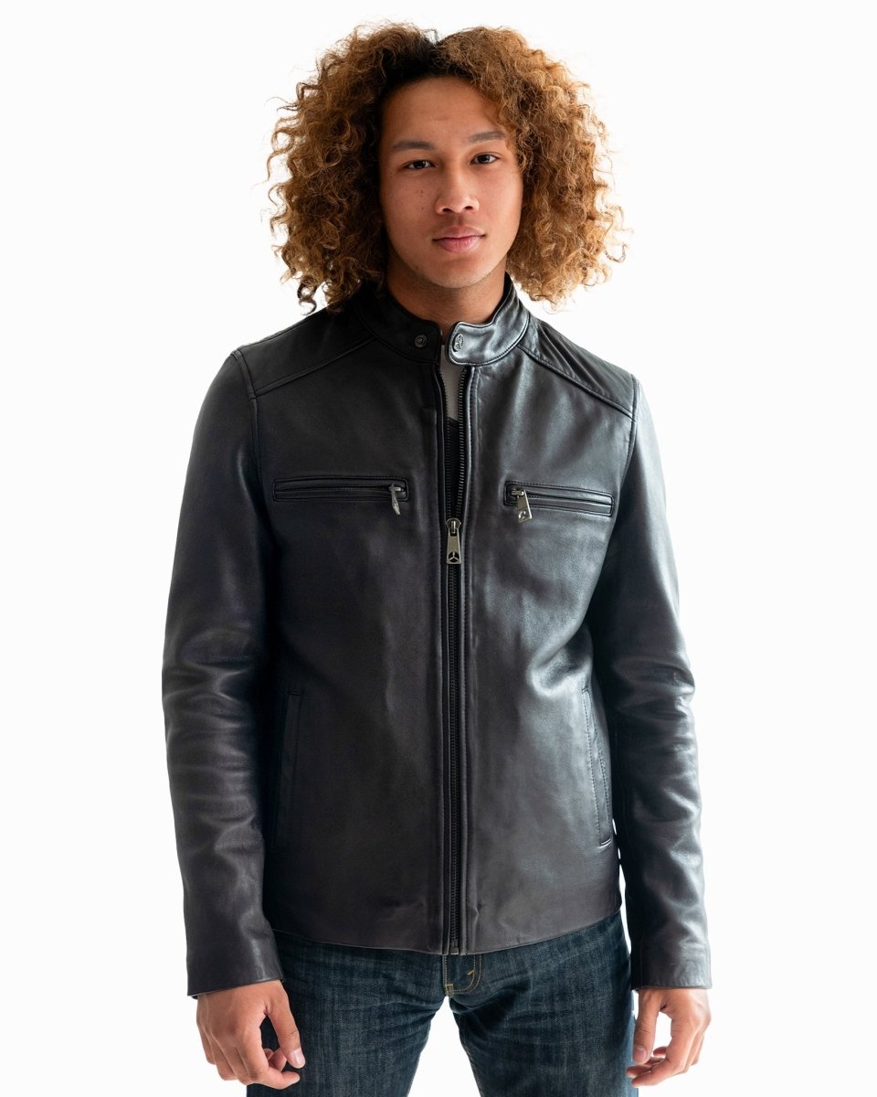 TOP GUN KEEP 'EM FLYING RACER LEATHER JACKET - Vox Leather