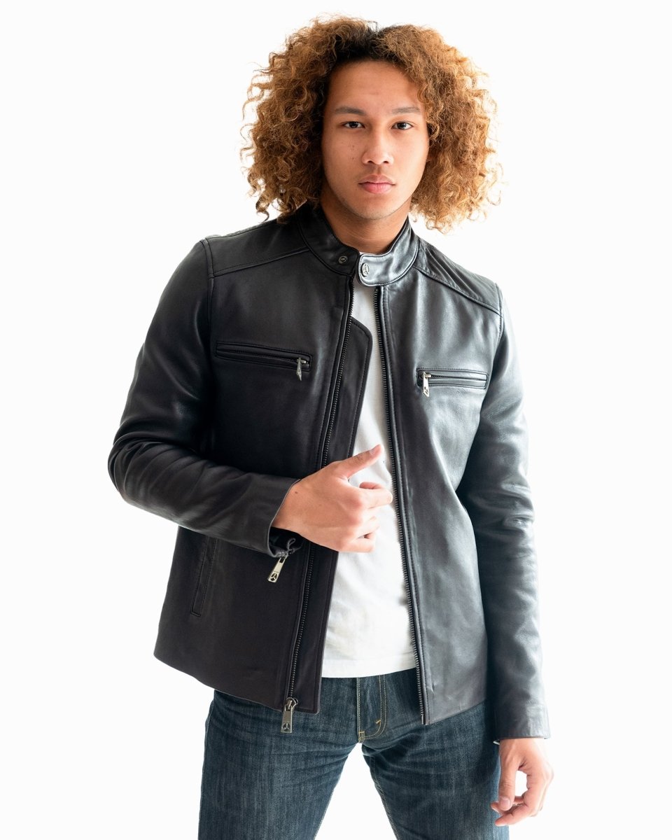 TOP GUN KEEP 'EM FLYING RACER LEATHER JACKET - Vox Leather