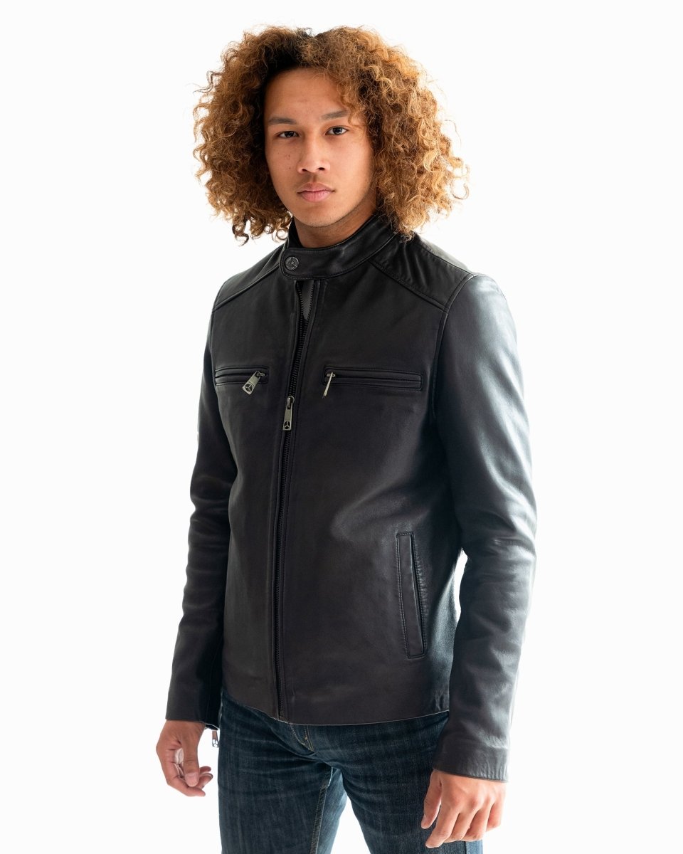 TOP GUN KEEP 'EM FLYING RACER LEATHER JACKET - Vox Leather