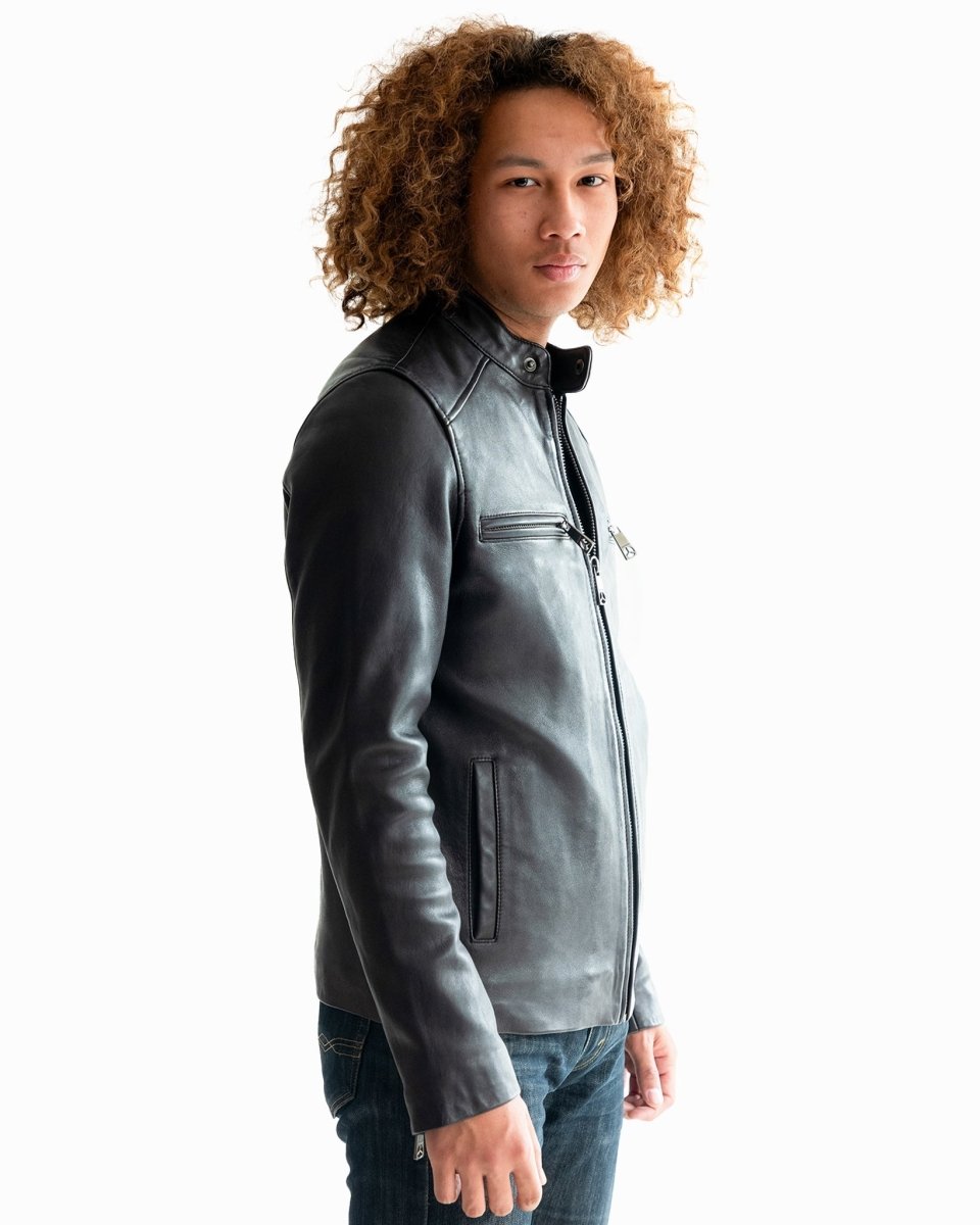 TOP GUN KEEP 'EM FLYING RACER LEATHER JACKET - Vox Leather