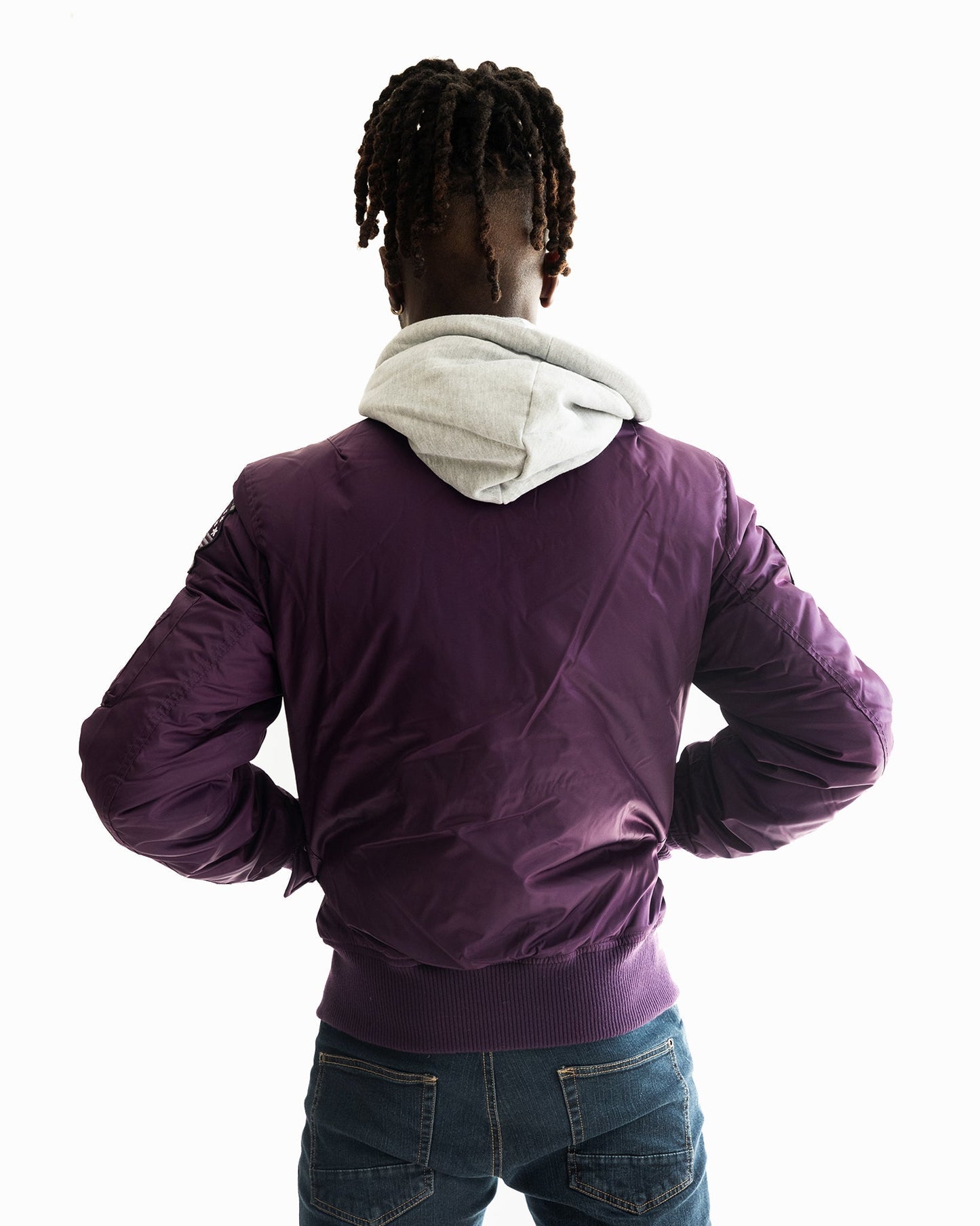TOP GUN MA - 1 NYLON BOMBER JACKET WITH REMOVABLE HOODIE (LIMITED EDITION) - Rare Leather
