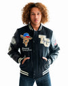 Top Gun Men’s Goat Varsity Jacket - Rare Leather
