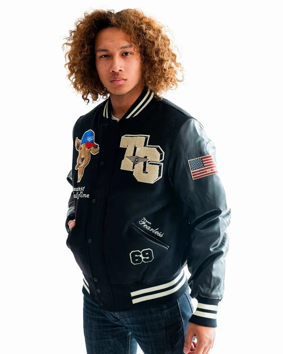 Top Gun Men’s Goat Varsity Jacket - Vox Leather