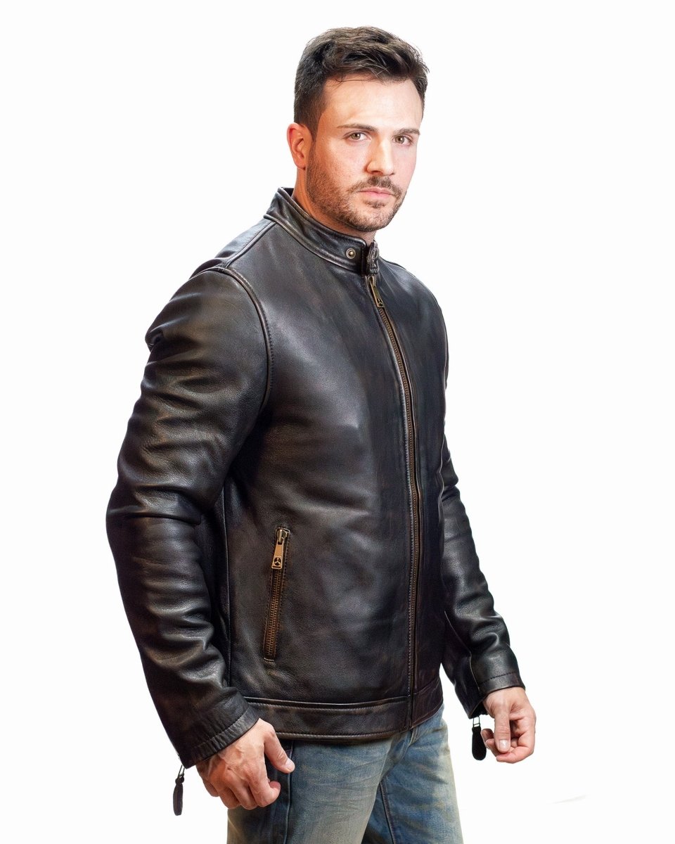 TOP GUN® MEN'S LEATHER RACER - Vox Leather