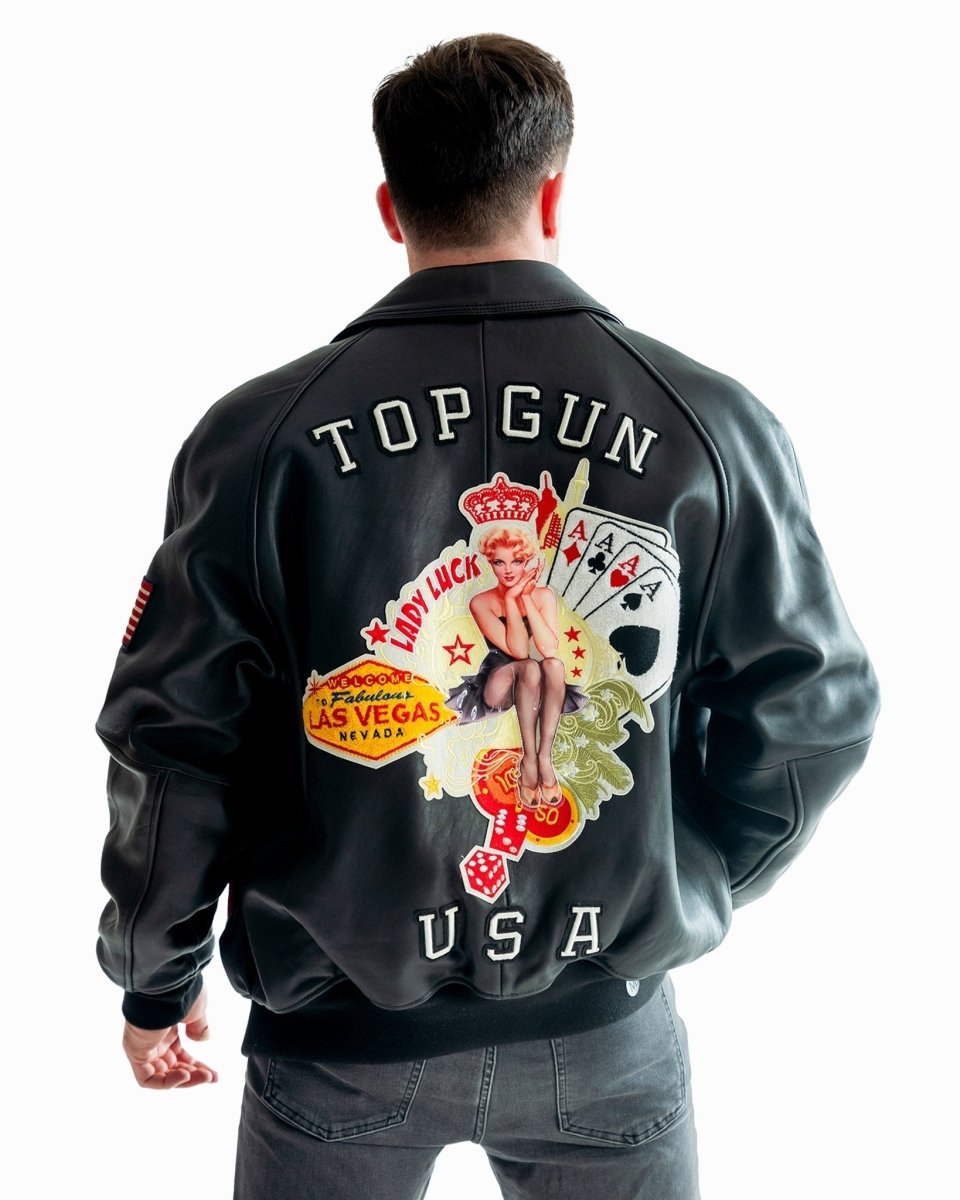 TOP GUN MEN'S LUCKY LEATHER JACKET - Vox Leather