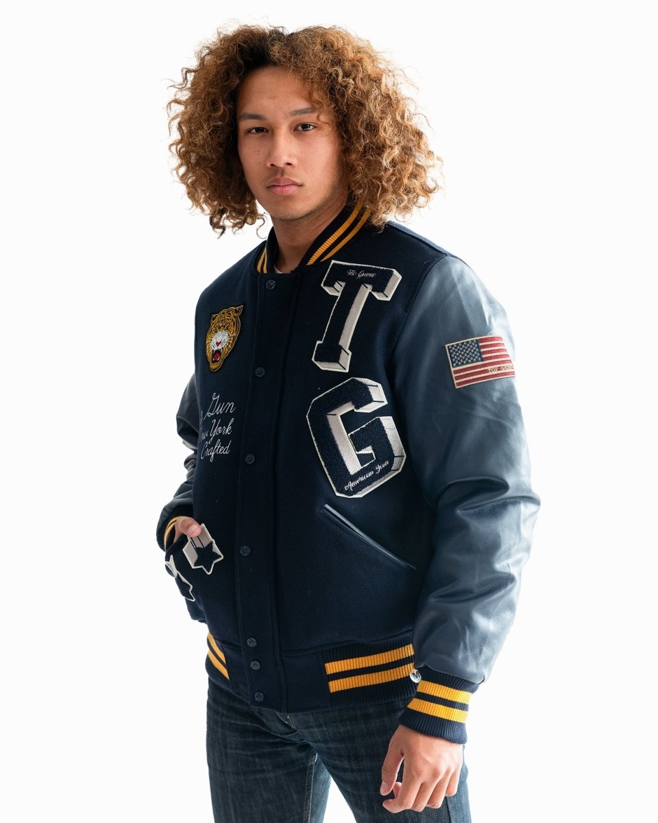 TOP GUN MEN'S "TIGER" VARSITY JACKET - Vox Leather