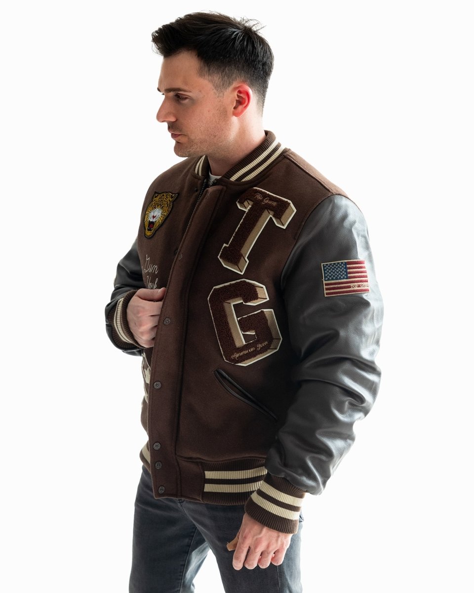 TOP GUN MEN'S "TIGER" VARSITY JACKET - Vox Leather