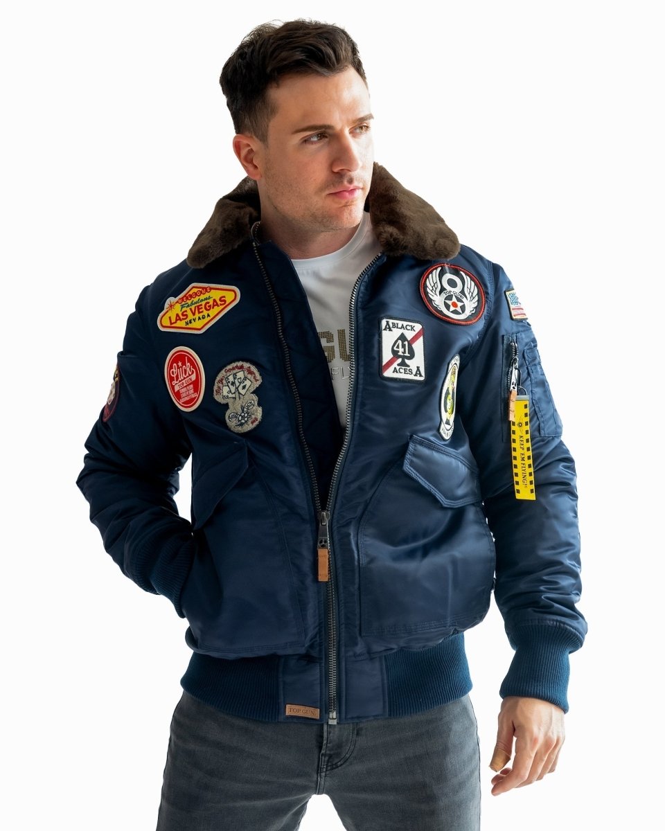 TOP GUN MEN'S "VEGAS" CW45 JACKET - Vox Leather
