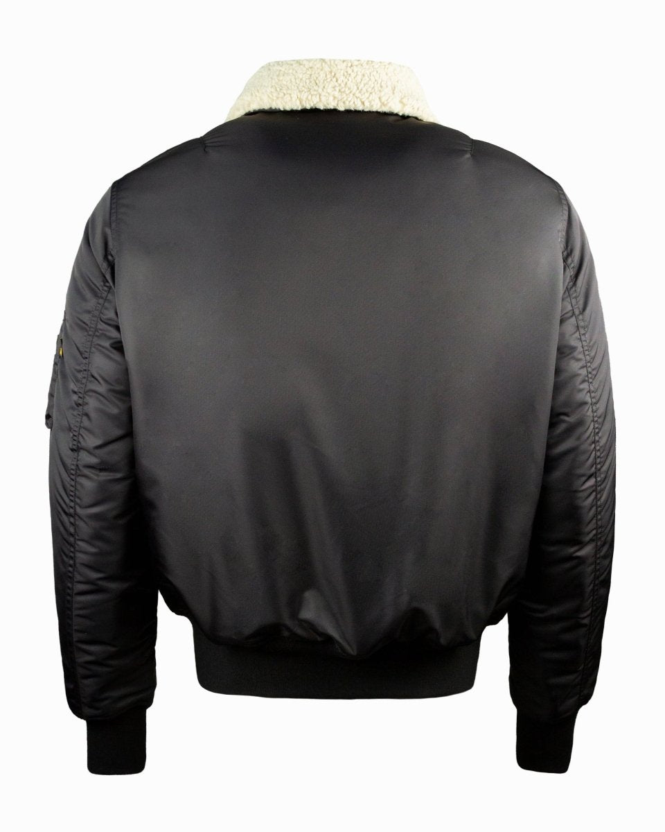 TOP GUN OFFICIAL B-15 MEN'S FLIGHT BOMBER JACKET WITH PATCHES - Vox Leather