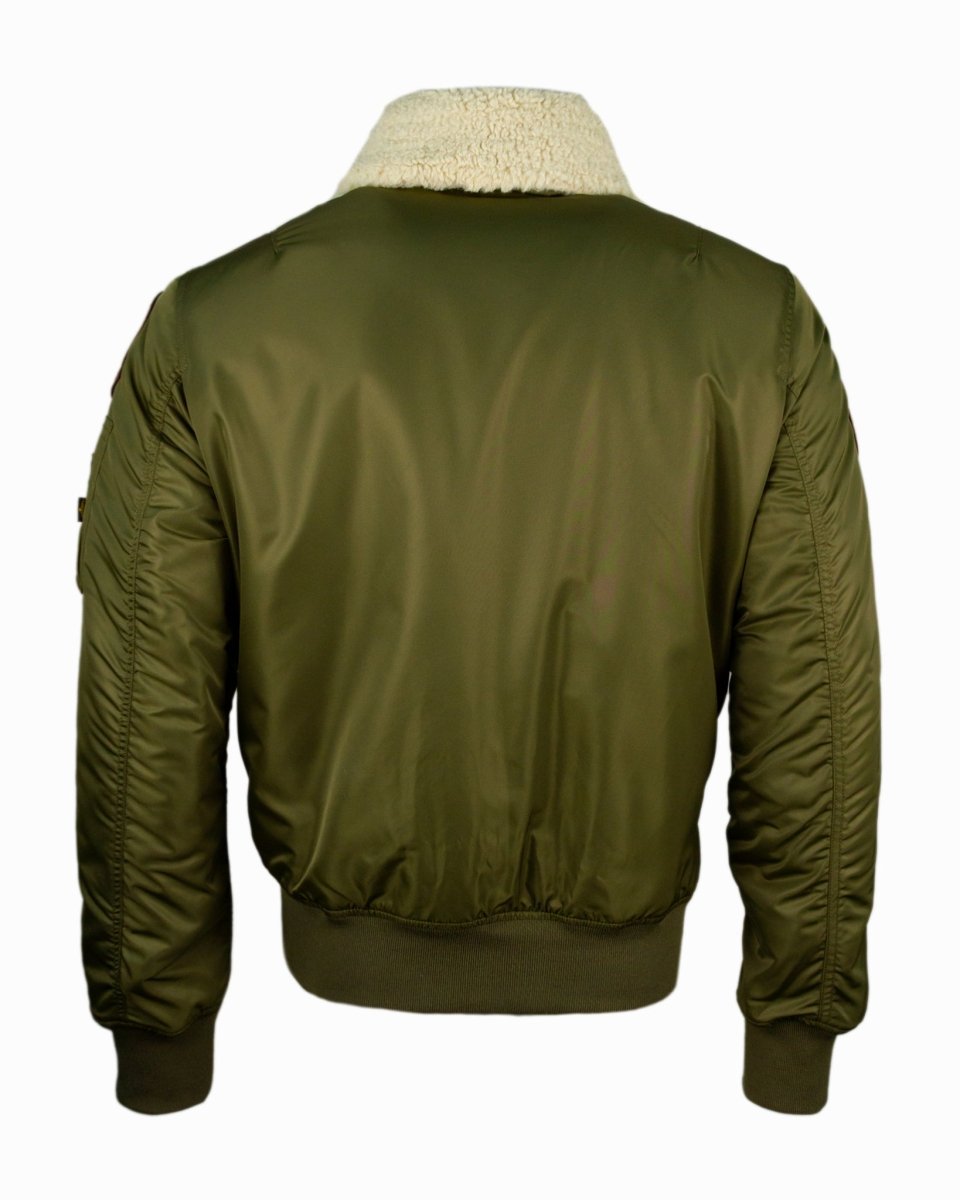 TOP GUN OFFICIAL B-15 MEN'S FLIGHT BOMBER JACKET WITH PATCHES - Vox Leather