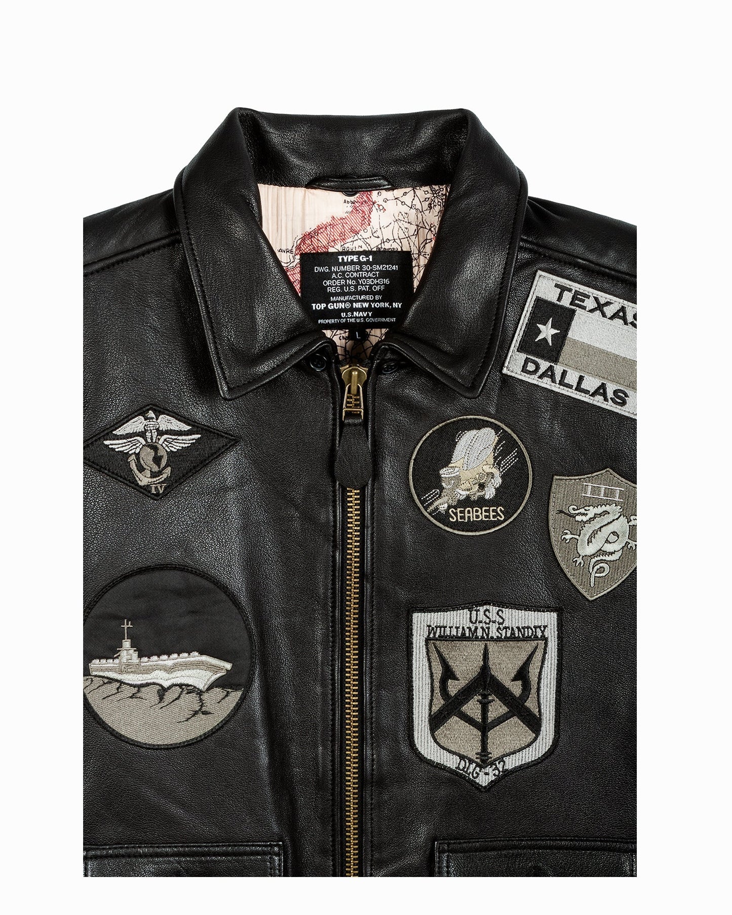 TOP GUN OFFICIAL SIGNATURE SERIES LEATHER JACKET - Rare Leather