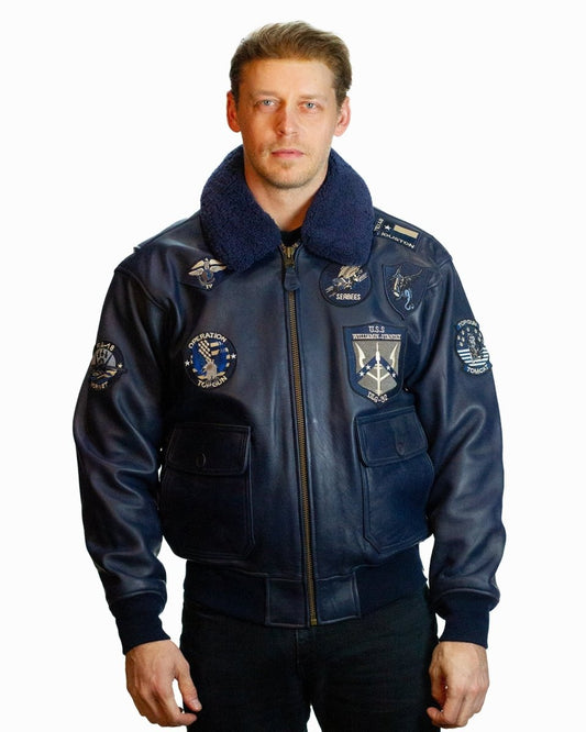 TOP GUN OFFICIAL SIGNATURE SERIES LEATHER JACKET COL - Vox Leather