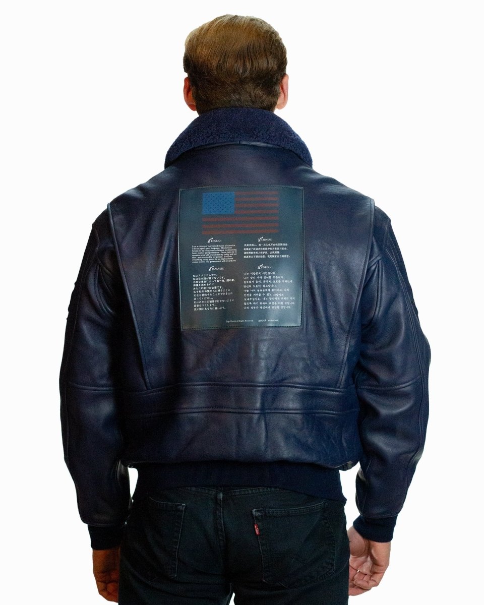 TOP GUN OFFICIAL SIGNATURE SERIES LEATHER JACKET COL - Vox Leather