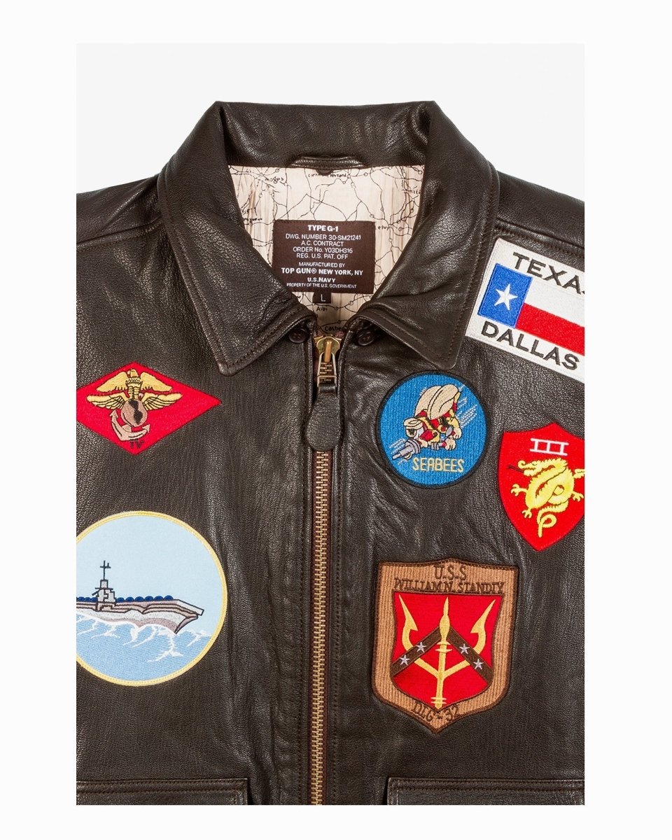 TOP GUN OFFICIAL SIGNATURE SERIES LEATHER JACKET - Vox Leather