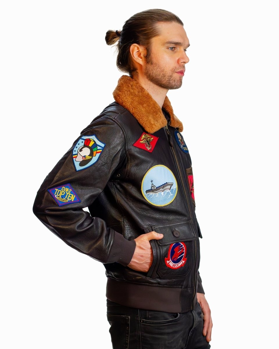 TOP GUN OFFICIAL SIGNATURE SERIES LEATHER JACKET - Vox Leather