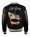 TOP GUN® "SHARK" VARSITY JACKET - Vox Leather