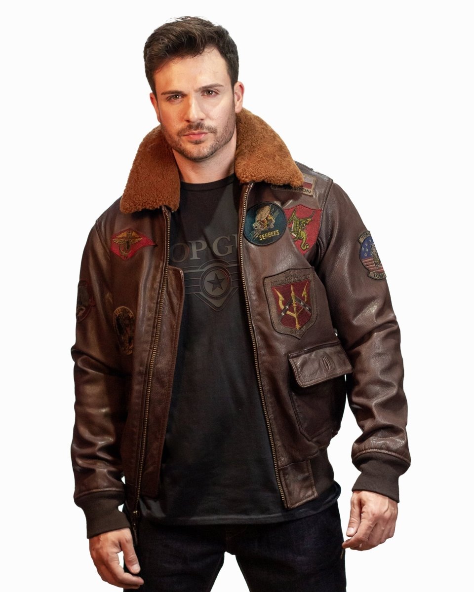 TOP GUN SUPER VINTAGE OFFICIAL SIGNATURE SERIES LEATHER JACKET - Vox Leather