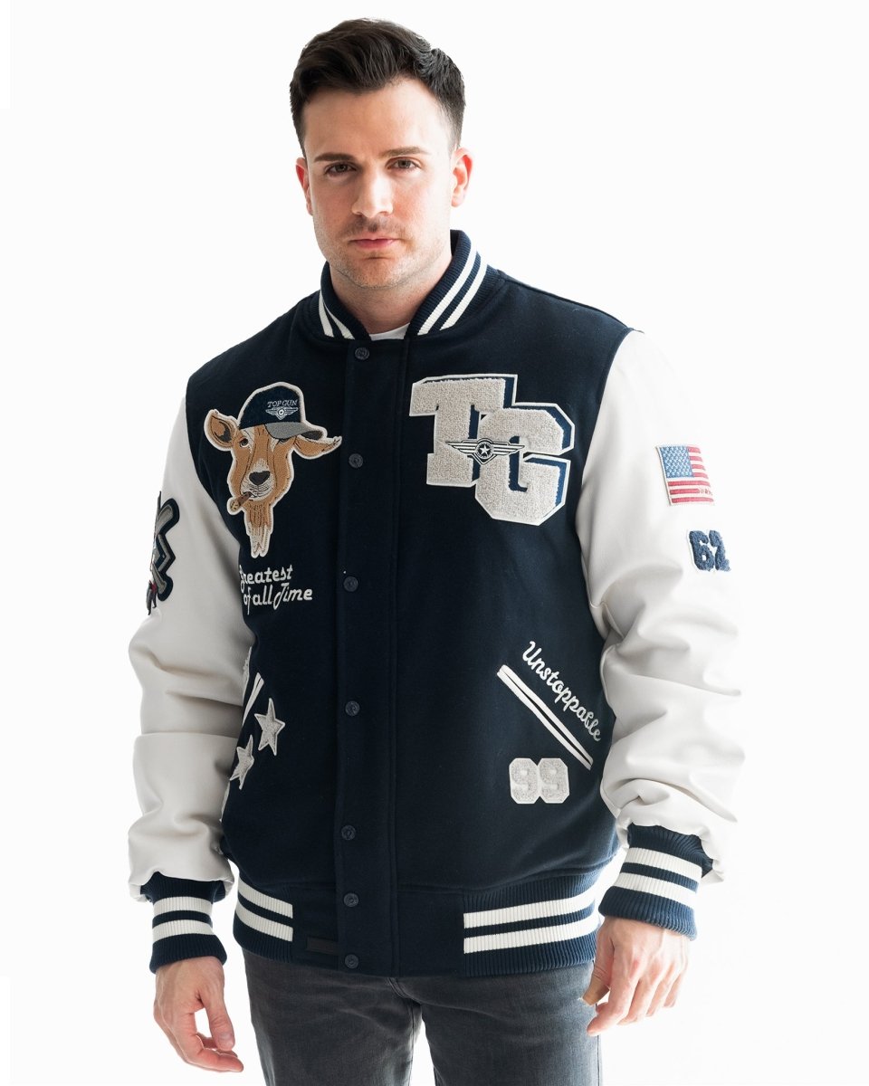 TOP GUN "THE GOAT" VARSITY JACKET - Vox Leather