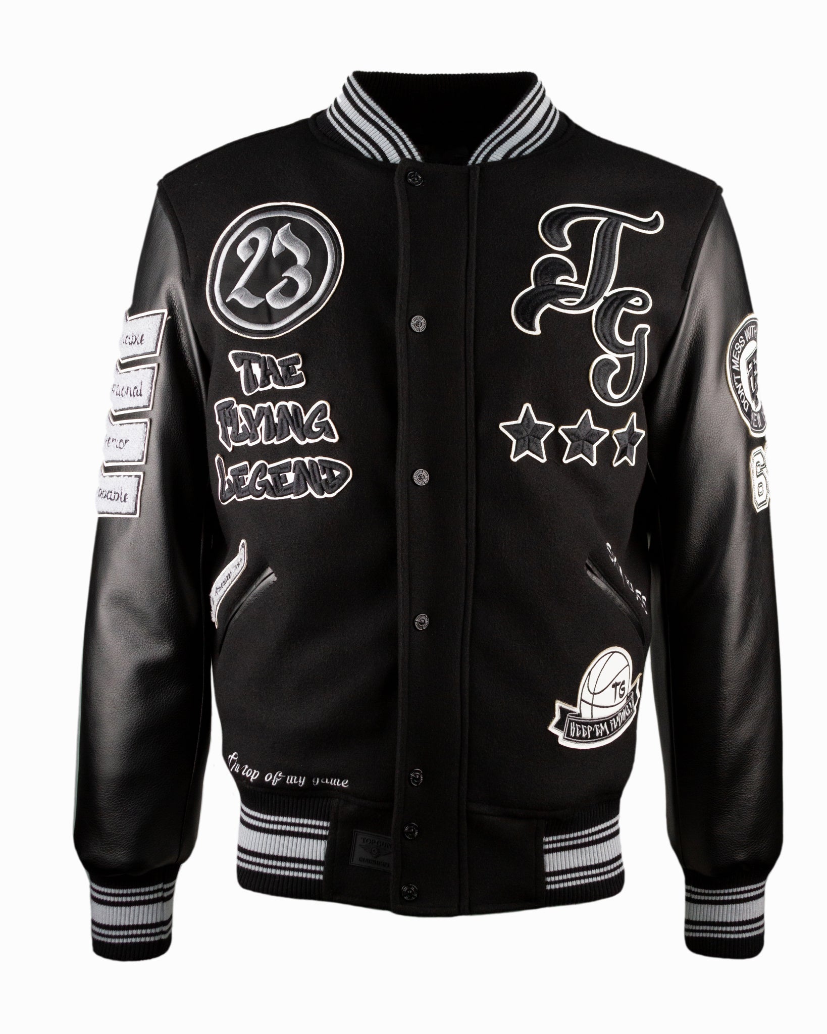 TOP GUN THE NEW FLYING LEGEND VARSITY JACKET - Rare Leather