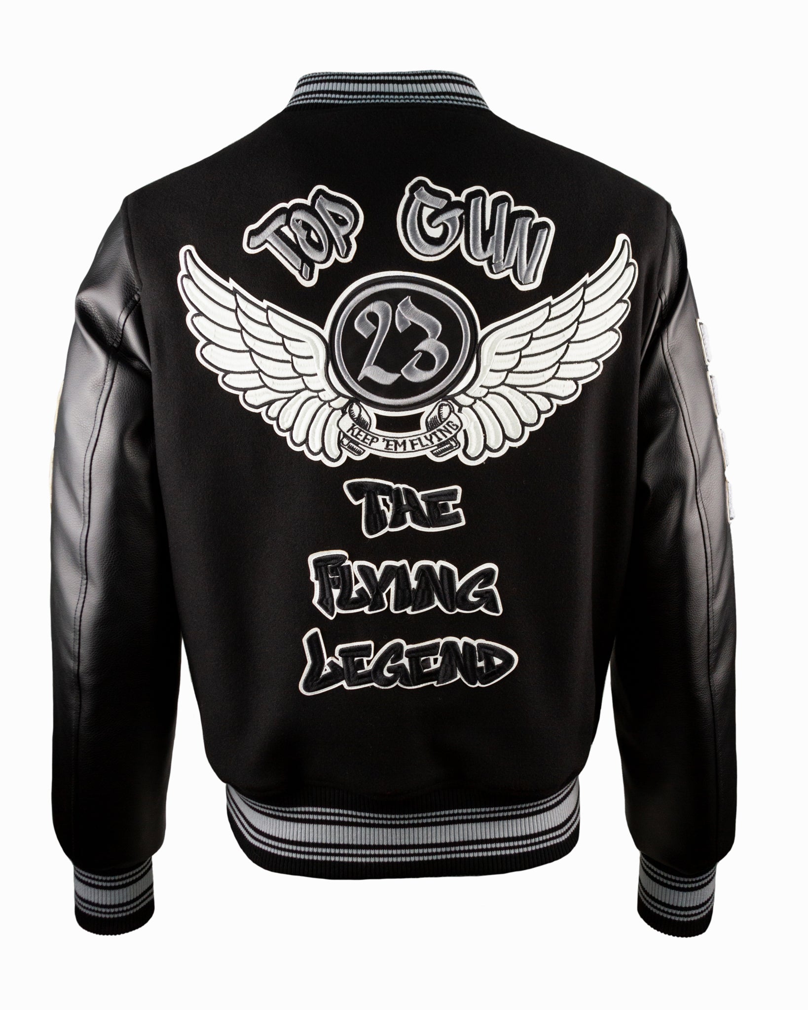 TOP GUN THE NEW FLYING LEGEND VARSITY JACKET - Rare Leather
