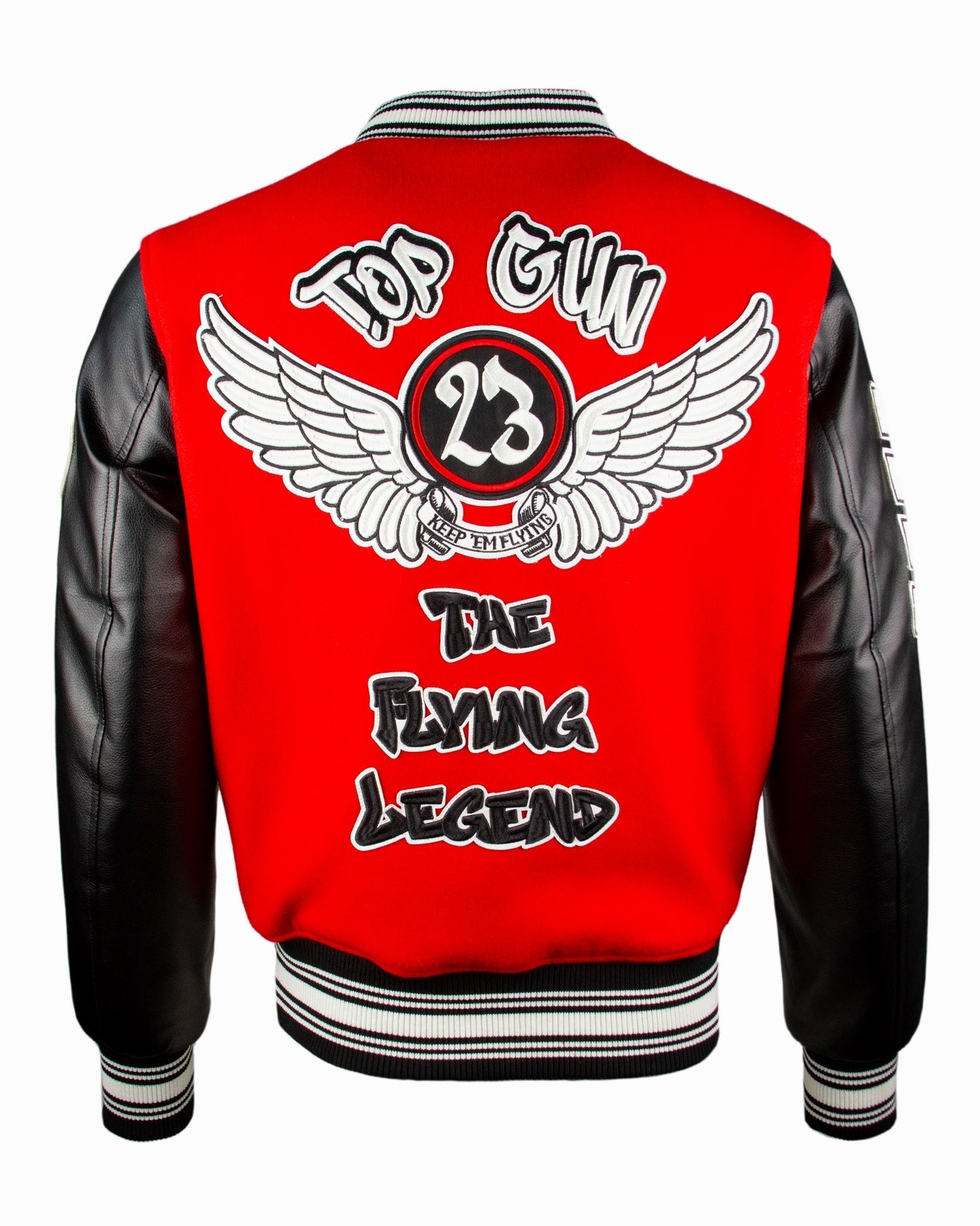 TOP GUN THE NEW FLYING LEGEND VARSITY JACKET - Rare Leather