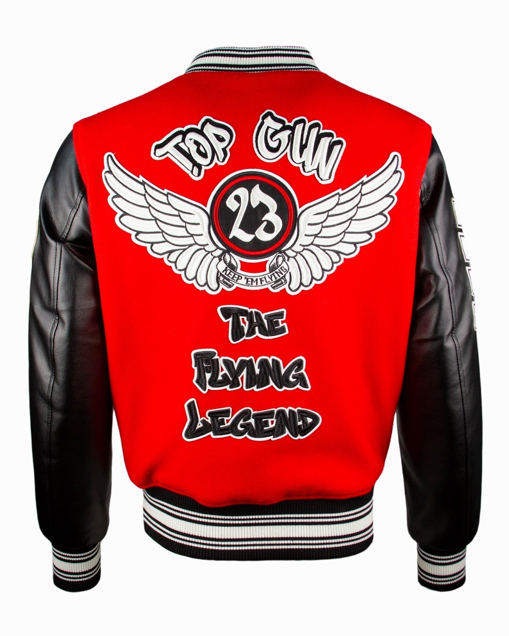 TOP GUN THE NEW FLYING LEGEND VARSITY JACKET - Rare Leather