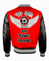 TOP GUN THE NEW FLYING LEGEND VARSITY JACKET - Vox Leather