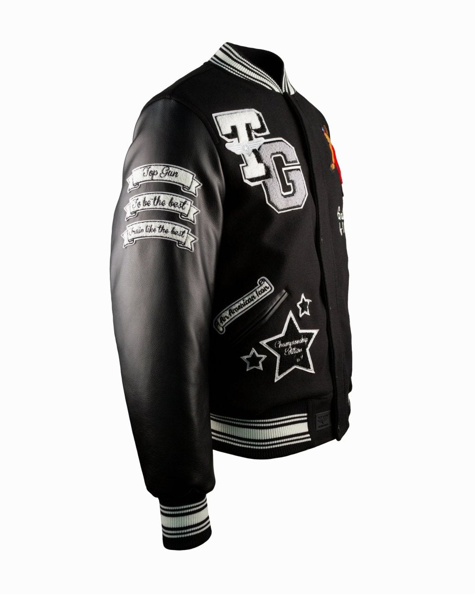 TOP GUN "THE NEW GOAT" VARSITY JACKET - Vox Leather