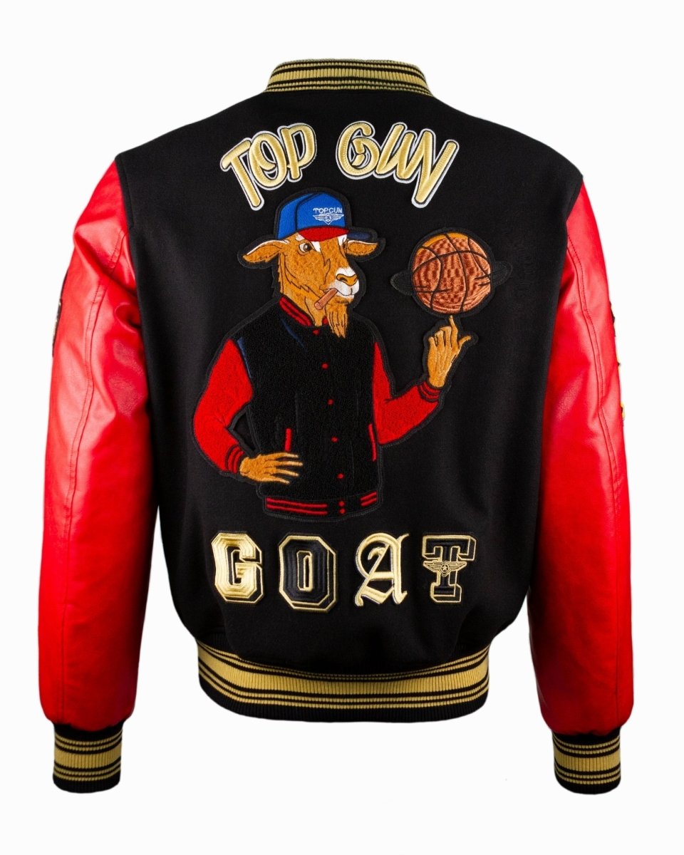 TOP GUN "THE NEW GOAT" VARSITY JACKET - Vox Leather