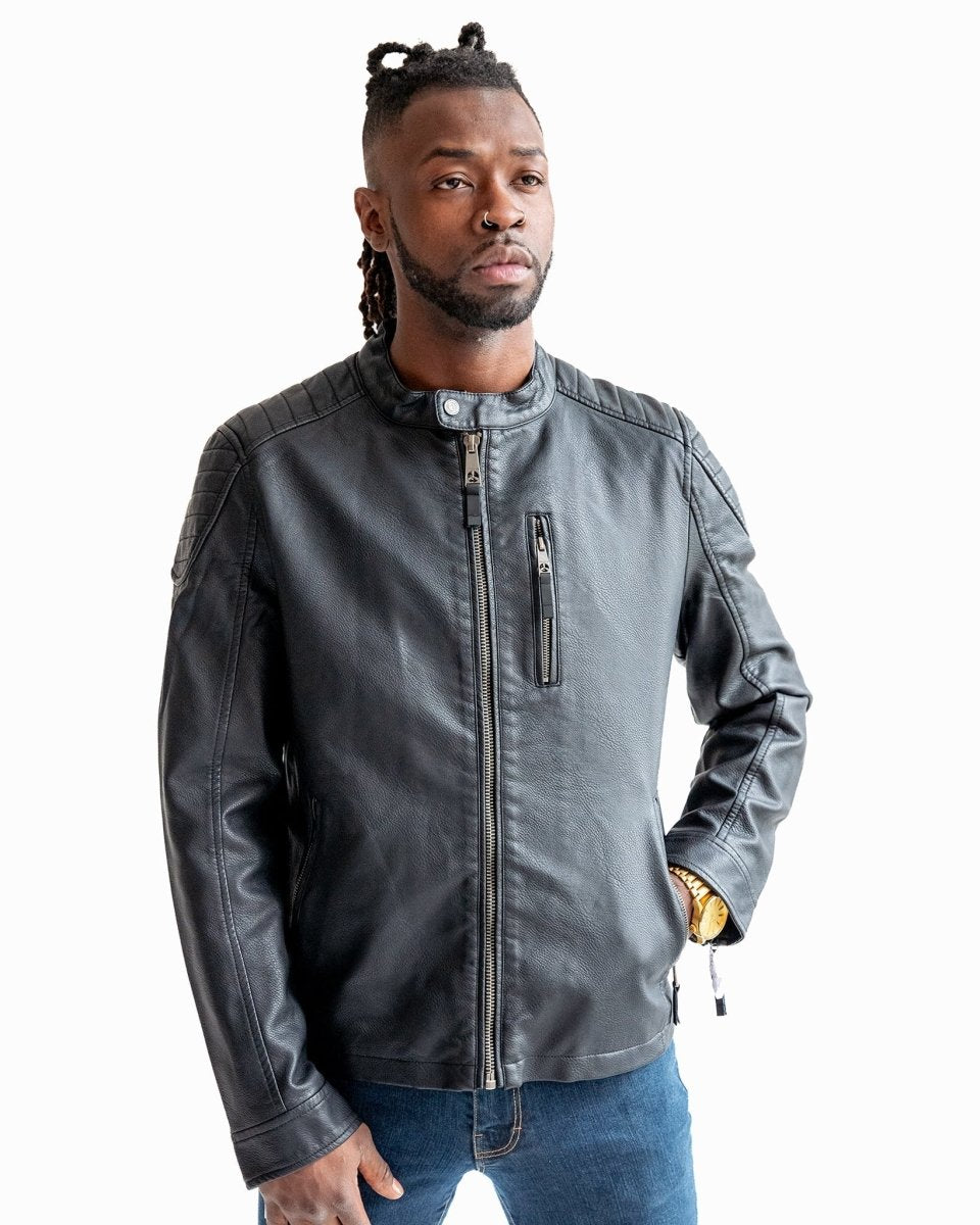 TOP GUN VEGAN LEATHER RACER JACKET - Vox Leather