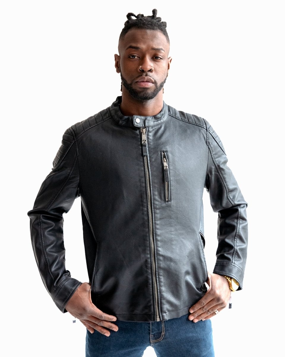 TOP GUN VEGAN LEATHER RACER JACKET - Vox Leather
