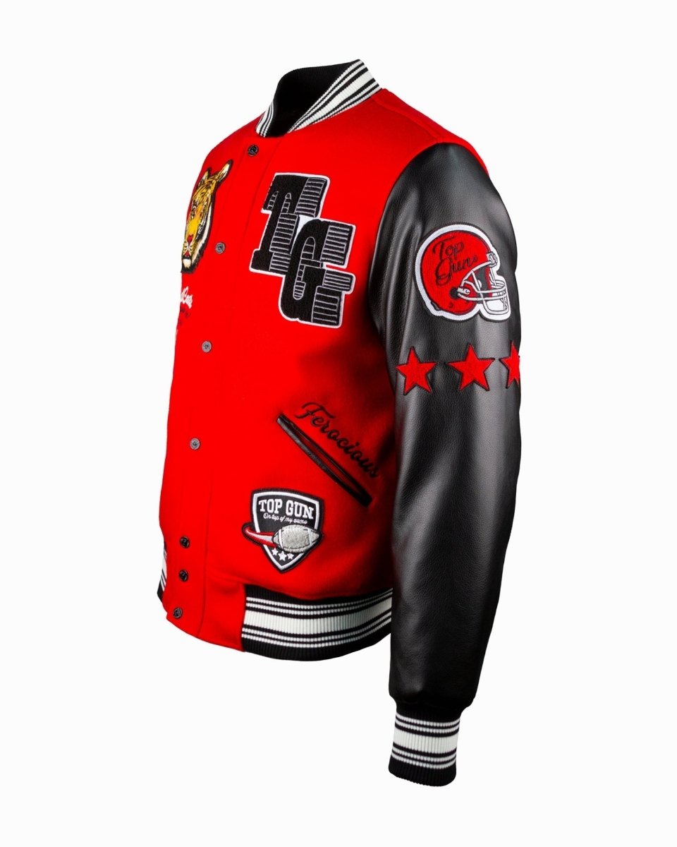 TOP GUN® "WILDCATS" VARSITY JACKET - Vox Leather