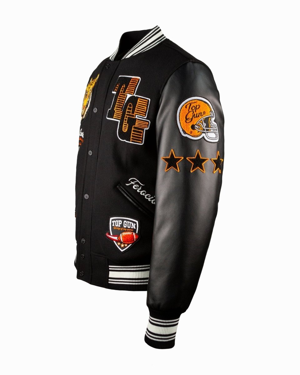 TOP GUN® "WILDCATS" VARSITY JACKET - Vox Leather