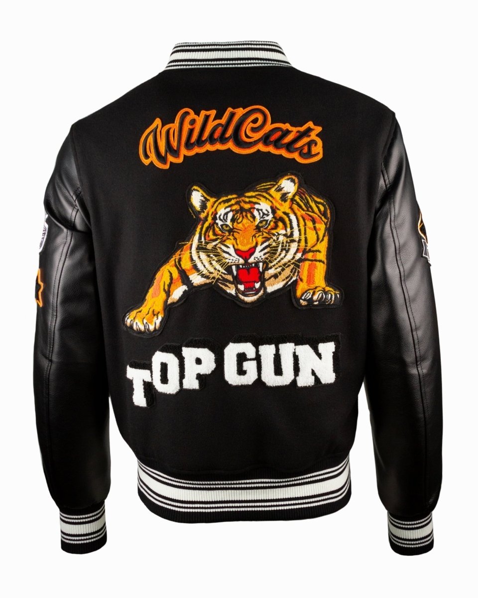 TOP GUN® "WILDCATS" VARSITY JACKET - Vox Leather