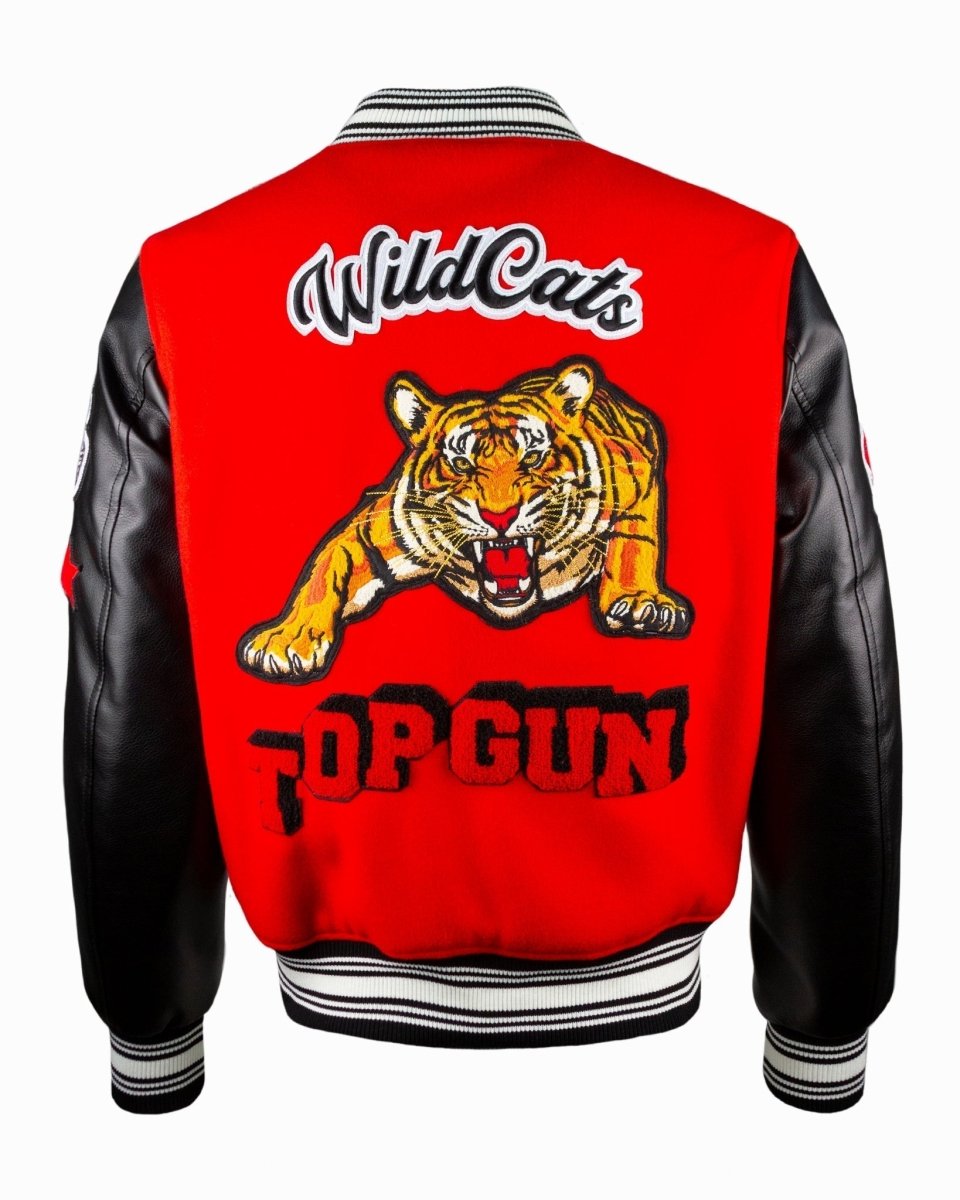 TOP GUN® "WILDCATS" VARSITY JACKET - Vox Leather