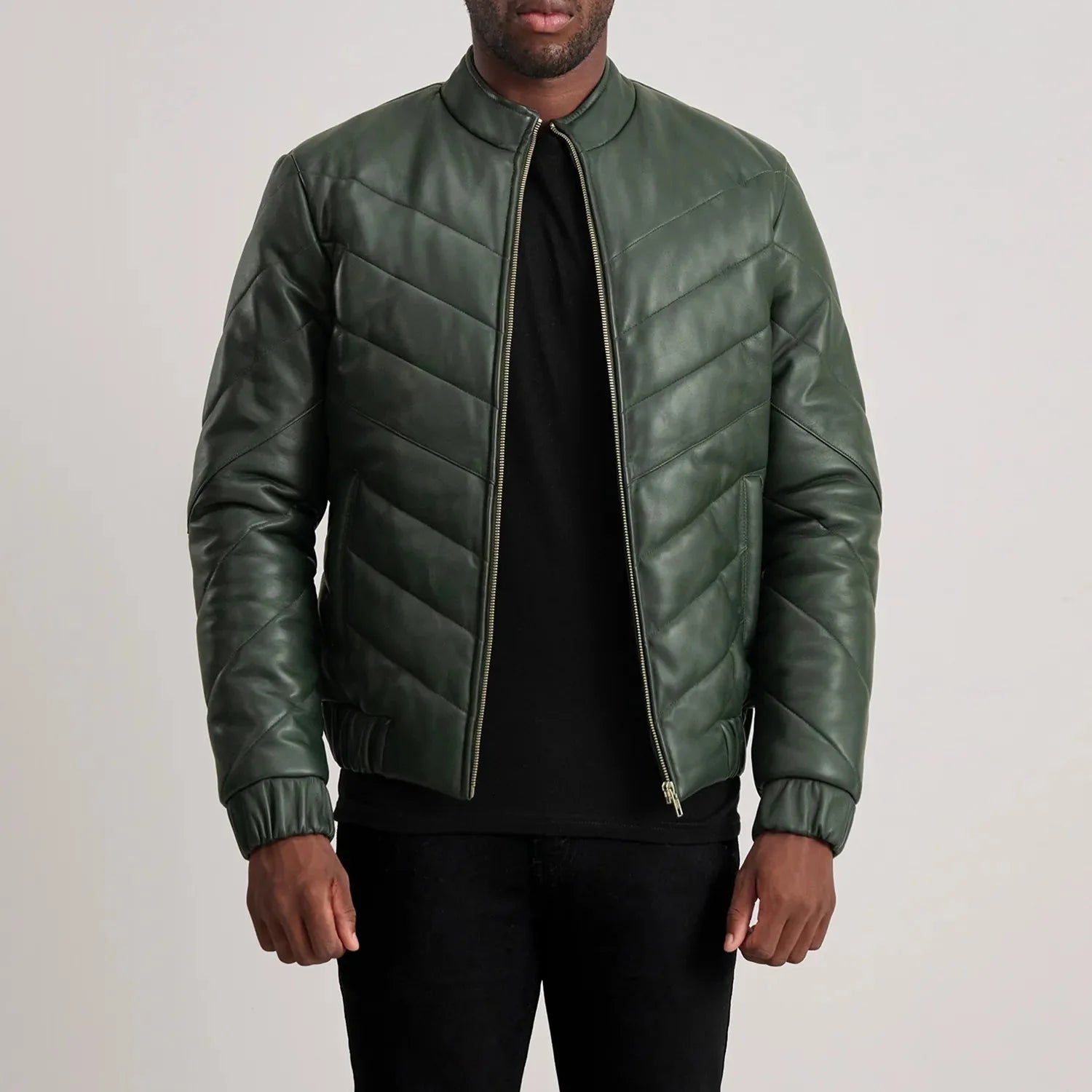 Travis Green Leather Puffer Jacket - Rare Leather